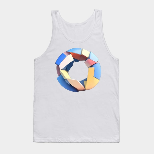 Geometric Torus Shape Style Tank Top by Tankuss 